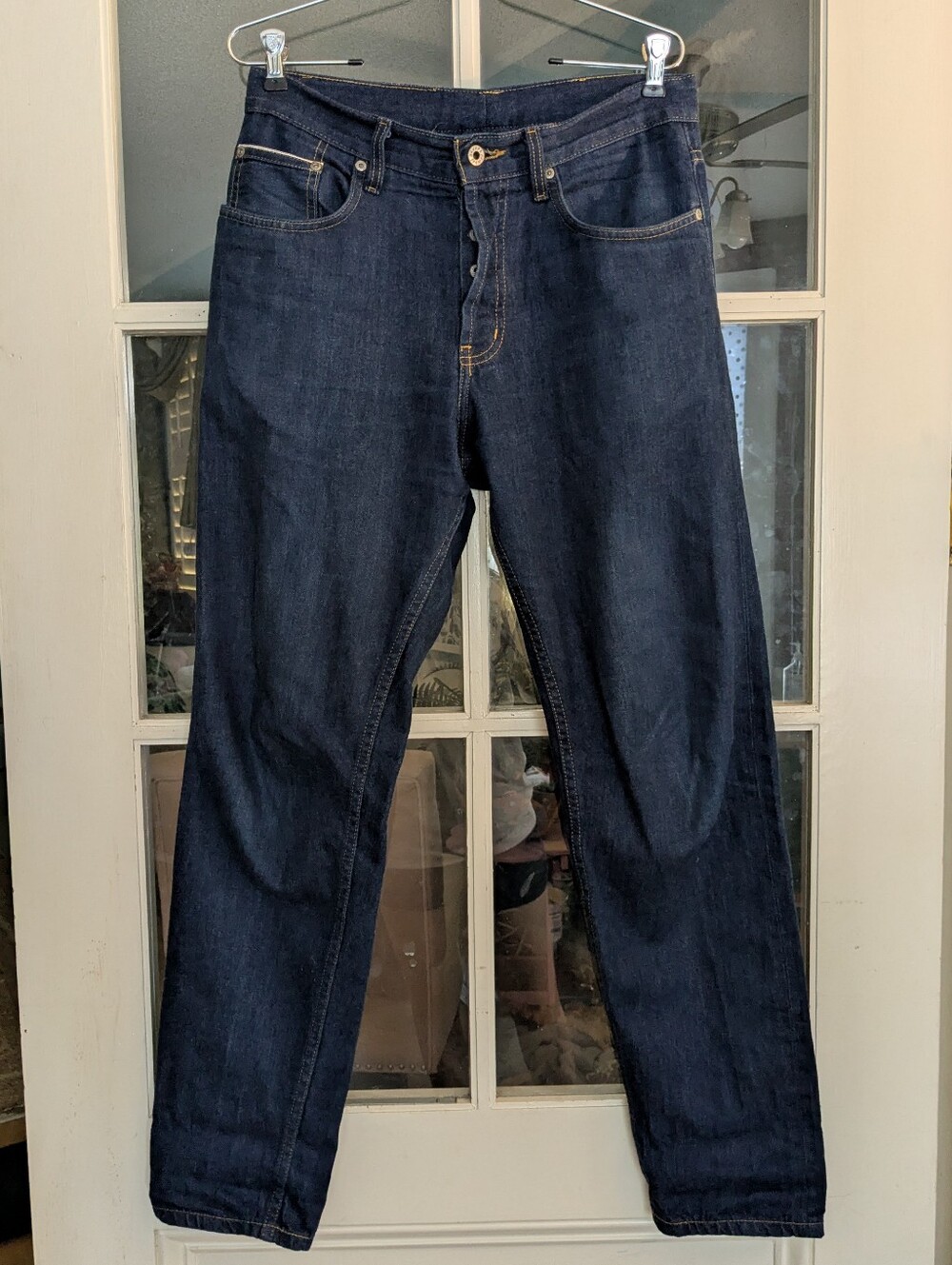 N&F Blue Bird Selvedge Indigo Easy Guy Fit Jeans Size 32